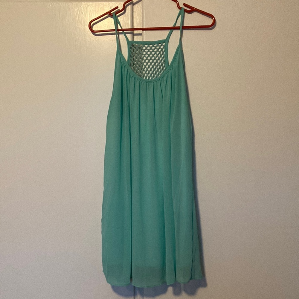Mint green cocktail dress